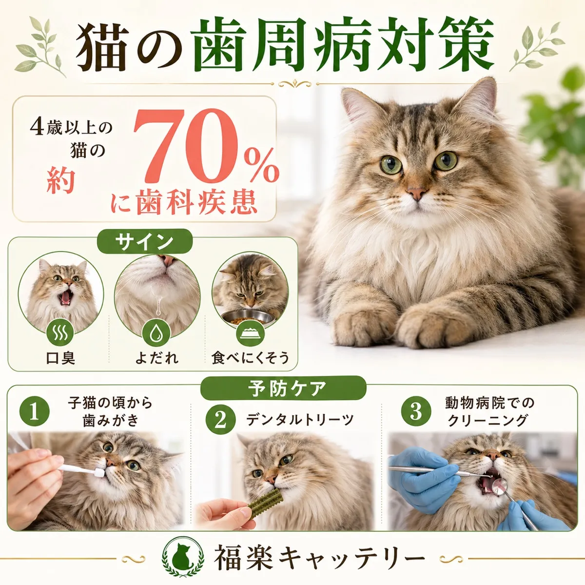 猫の歯のトラブル予防｜歯周病・口内炎・歯石を防ぐ毎日のケア