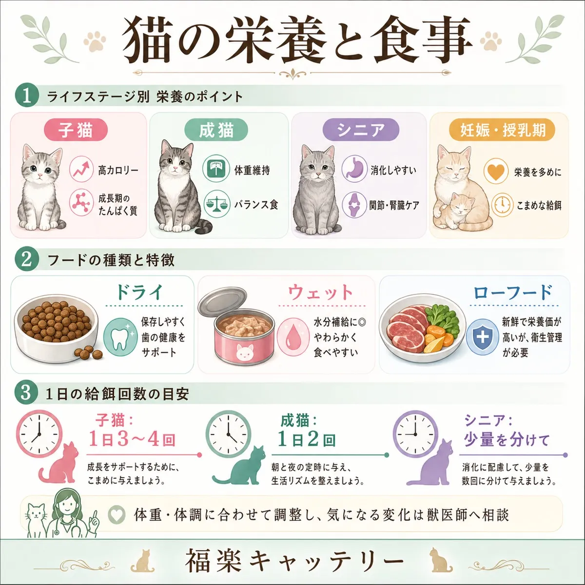 長毛種のブラッシング