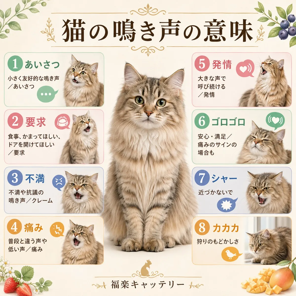 12種の鳴き声