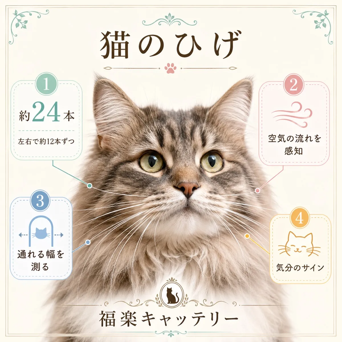 猫のひげの役割｜空間認識・気分のバロメーター・切ってはいけない理由