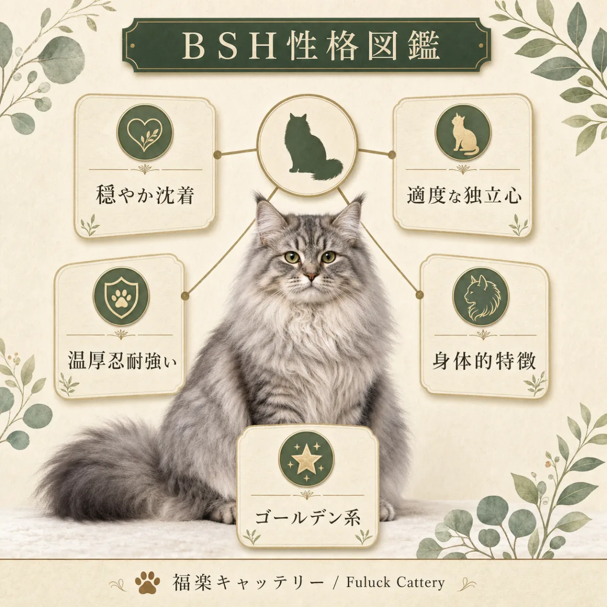 ブリティッシュショートヘアの性格と特徴を5つのポイントで解説