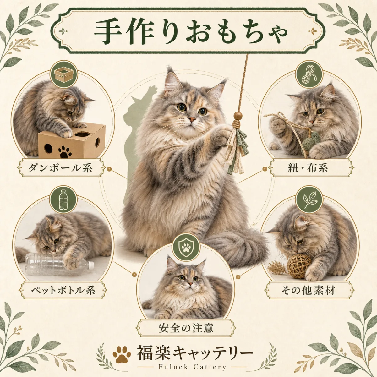 家にある素材で作れる猫のおもちゃDIYアイデア10選｜福楽キャッテリー