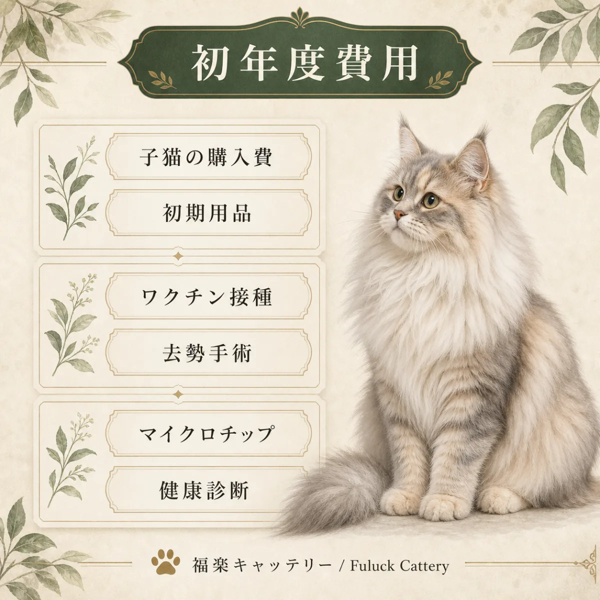 猫を飼う初年度にかかる費用の内訳｜購入費・用品・医療費まとめ