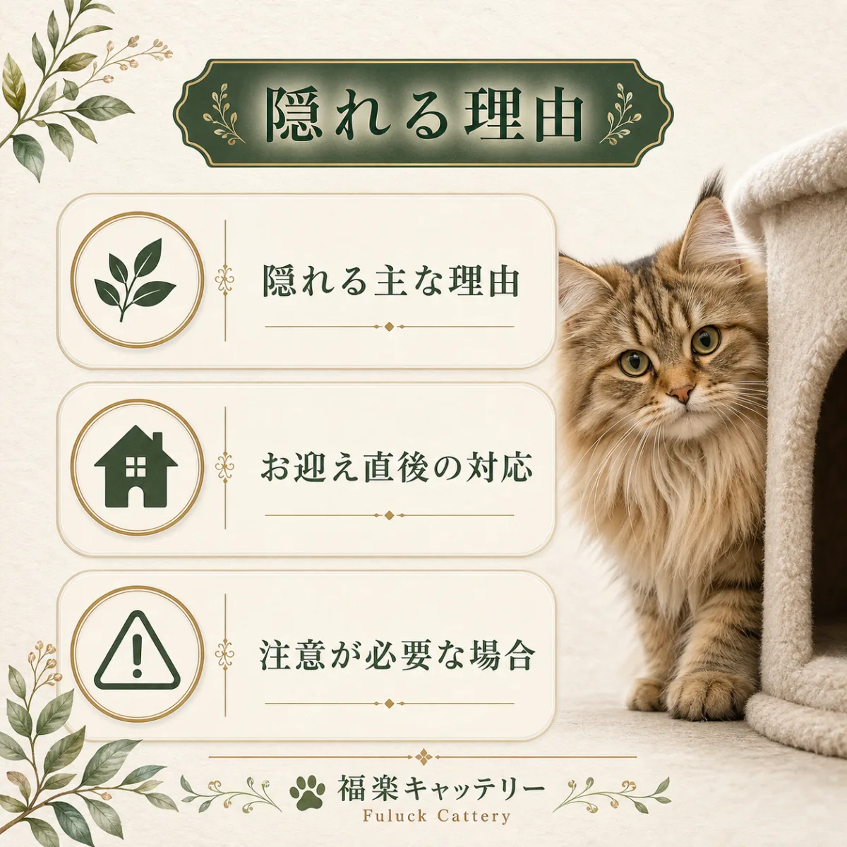 猫が隠れる理由と対処法・注意サインを3ステップで解説