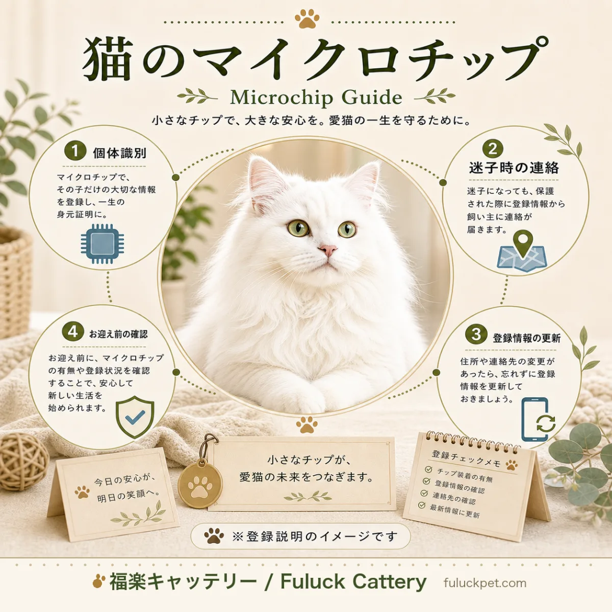 猫のマイクロチップ義務化について解説。装着の仕組み、費用、登