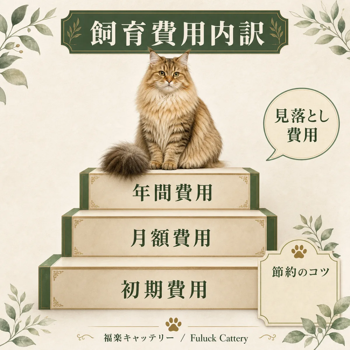 サイベリアンの初期費用・月額・年間コストを一覧で解説｜福楽キャッテリー