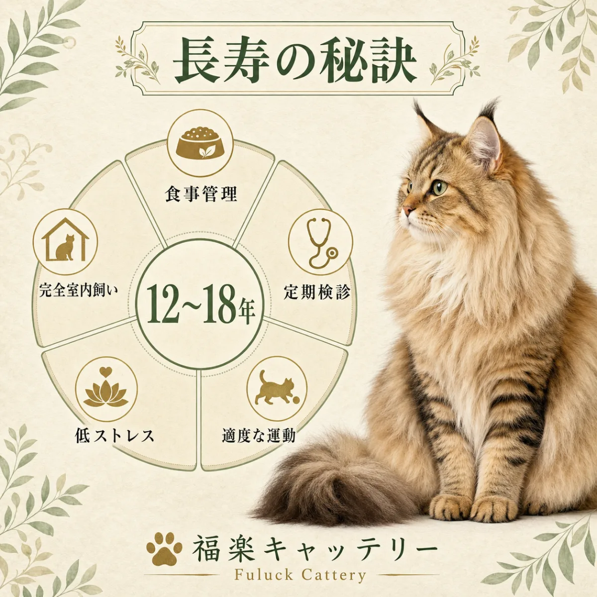 サイベリアンが長生きするための5つの健康管理ポイント