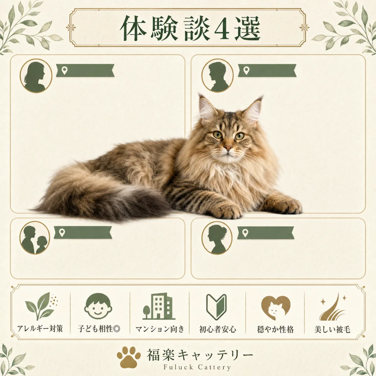 福楽キャッテリーのサイベリアンオーナー4家族のリアル体験談まとめ